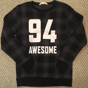 H&M Boys Gray/Black/White Sweatshirt (12-14Y)